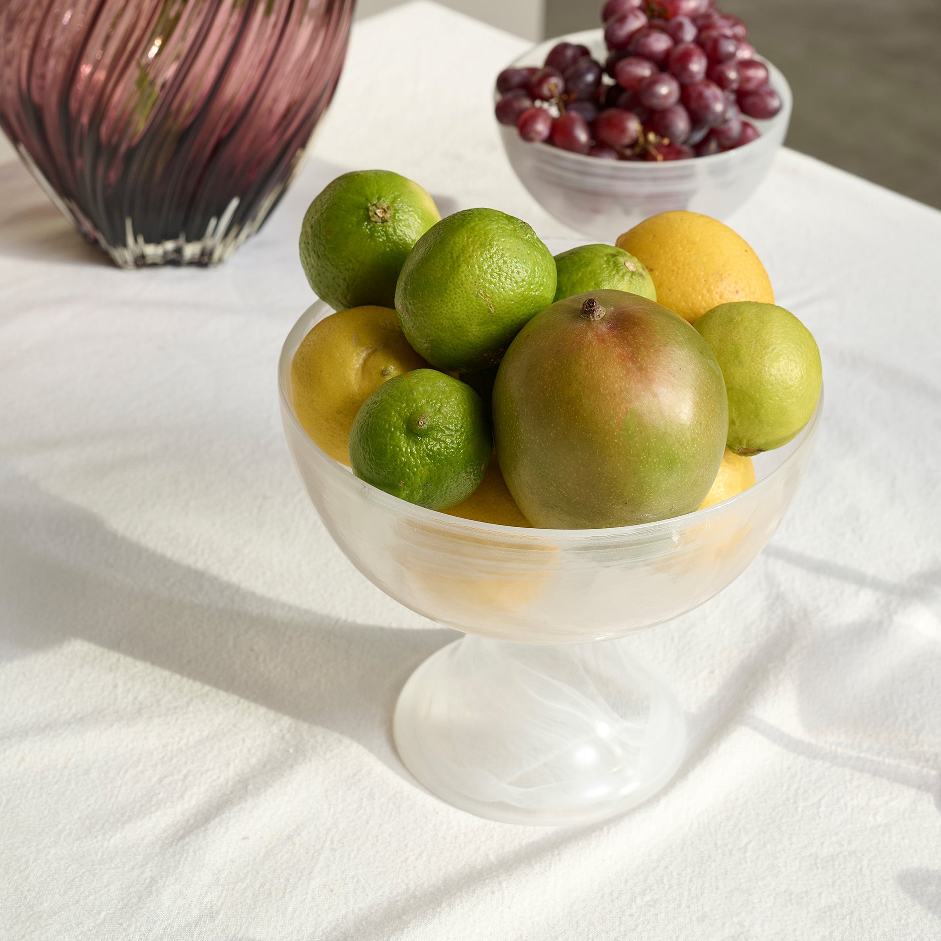 Cotton Candy skål på fod Ø20 cm